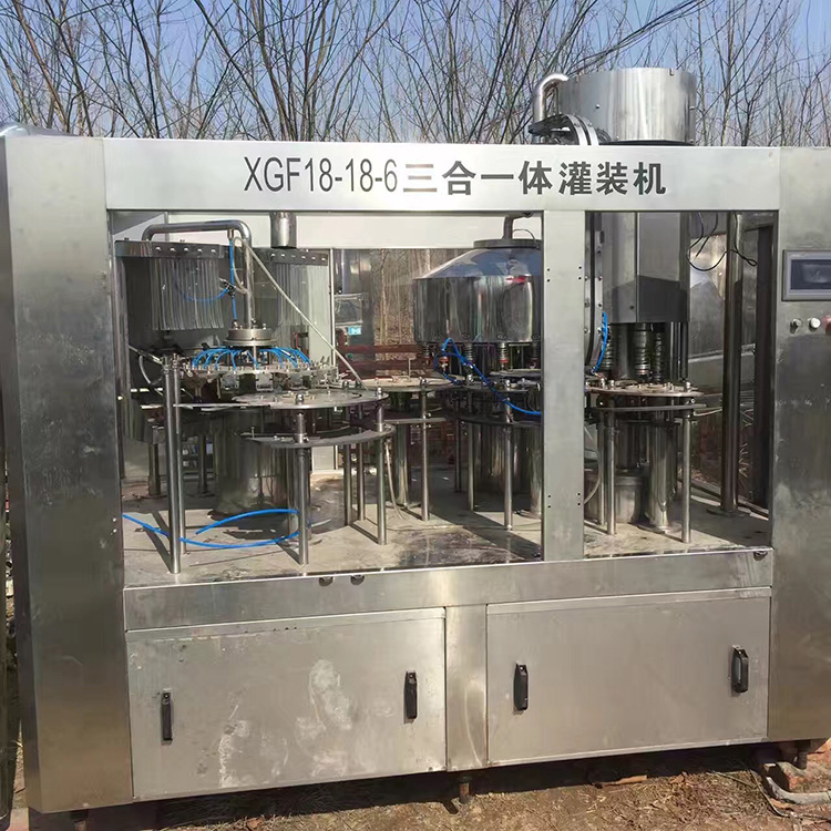 二手液体直线灌装机 二手五加仑灌装机 栋良  赣州出售二手矿泉水灌装机