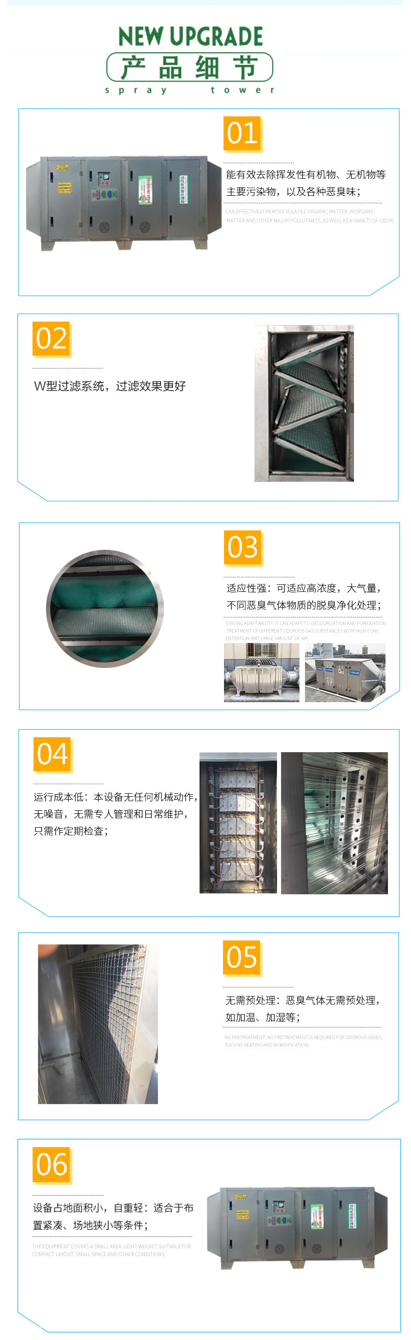 金瑞蚨 定制光氧净化器 工业废气处理设备成套不锈钢光氧净化器示例图2