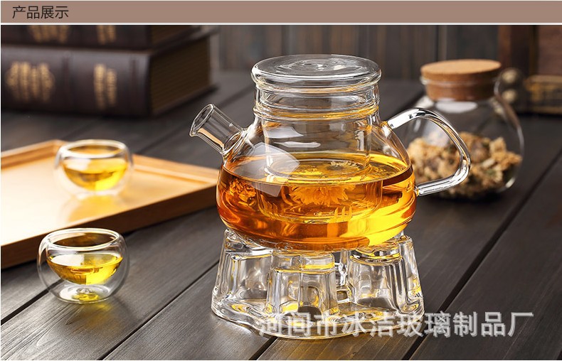 批发供应耐高温玻璃茶壶北欧风格竹盖带过滤煮茶泡茶壶功夫茶具示例图17
