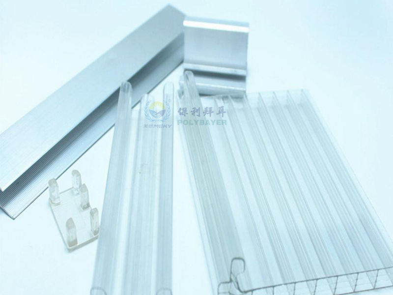 上海地区二层中空阳光板厂家透明10mm耐力板锁扣板车棚雨棚配件示例图99