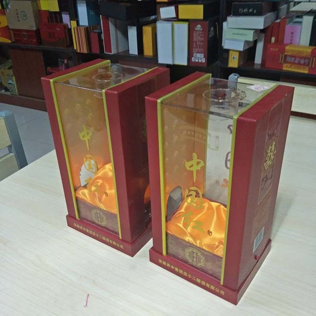 中国红亚克力酒盒信义包装厂家供应订做