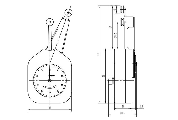 DTF纺织张力计 丝线张力测试仪 纺织厂用 线性张力计 DTF-25示例图3