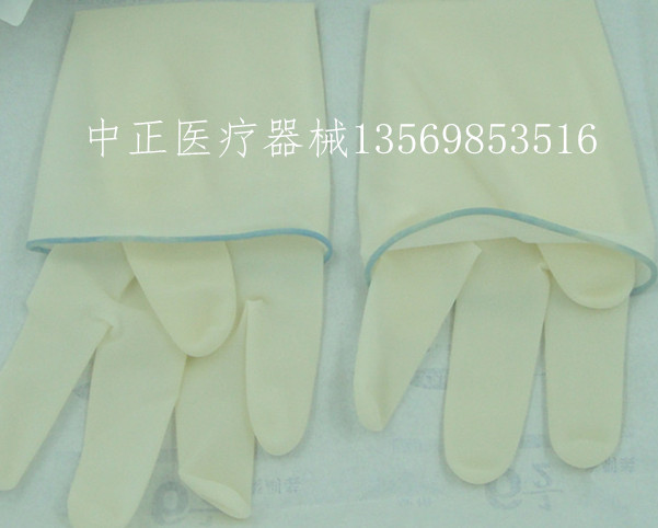 河南奥邦手术手套 一次性使用无菌手术手套 外科无粉有粉手套示例图4