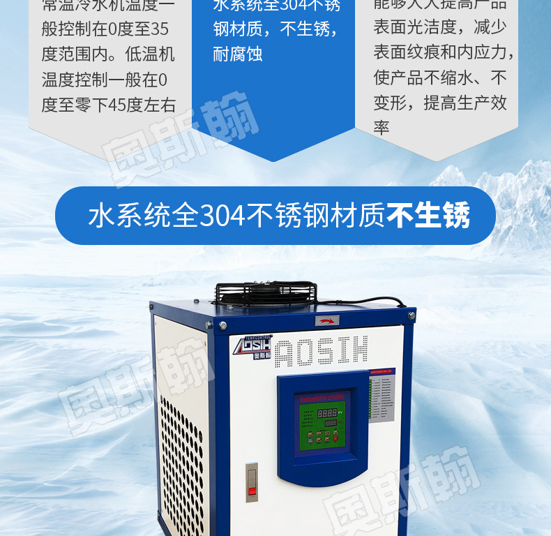 高效变频10水冷式冷水机 食品工业冷冻机 医疗冰水机 可定制示例图5