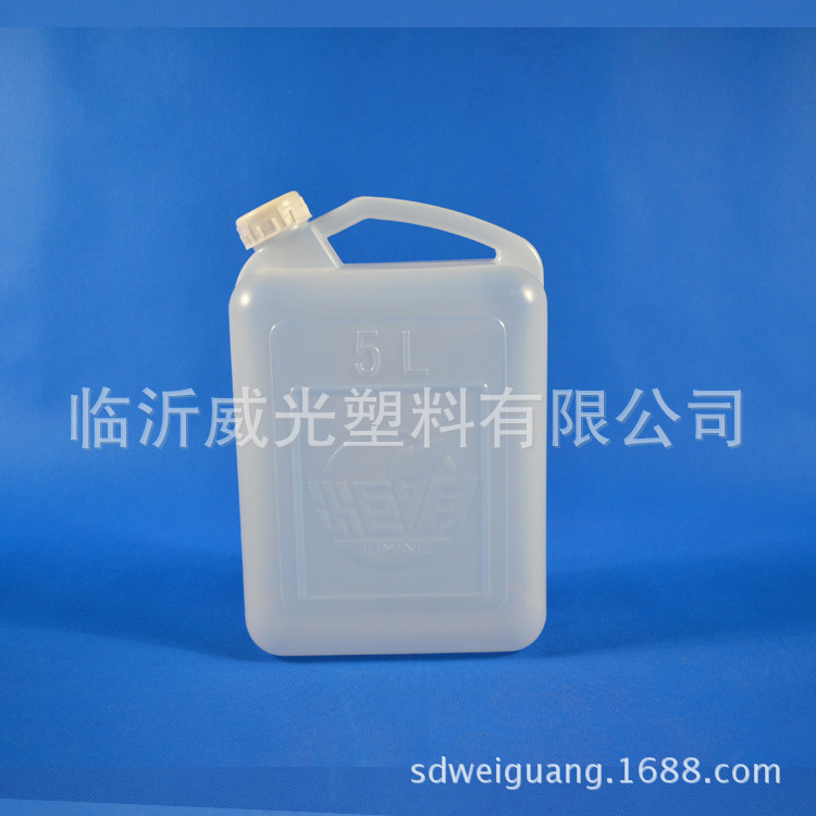 WG5L-5公斤白色提手便携桶 水桶 一次性白酒桶 薄款塑料桶示例图3