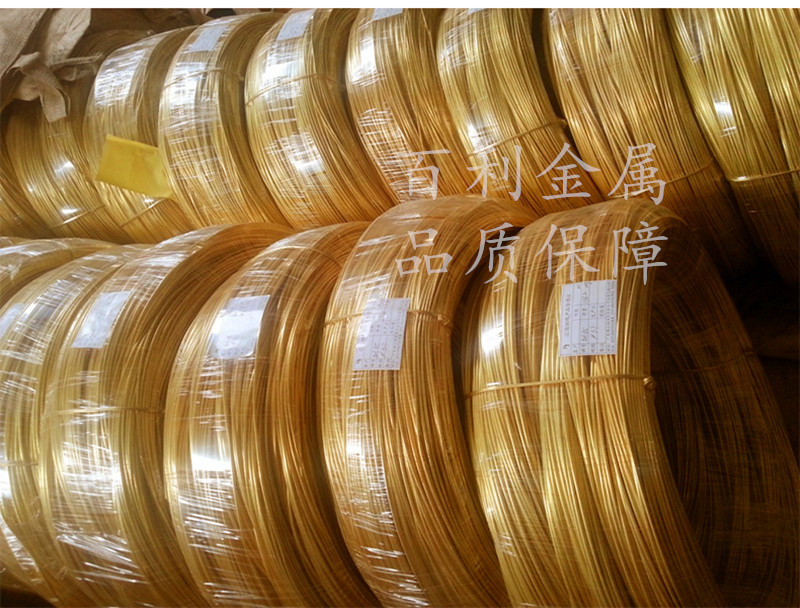 H62黄铜丝 国标环保 黄铜电缆丝 织网丝 铜刷过滤网 规格齐全示例图17