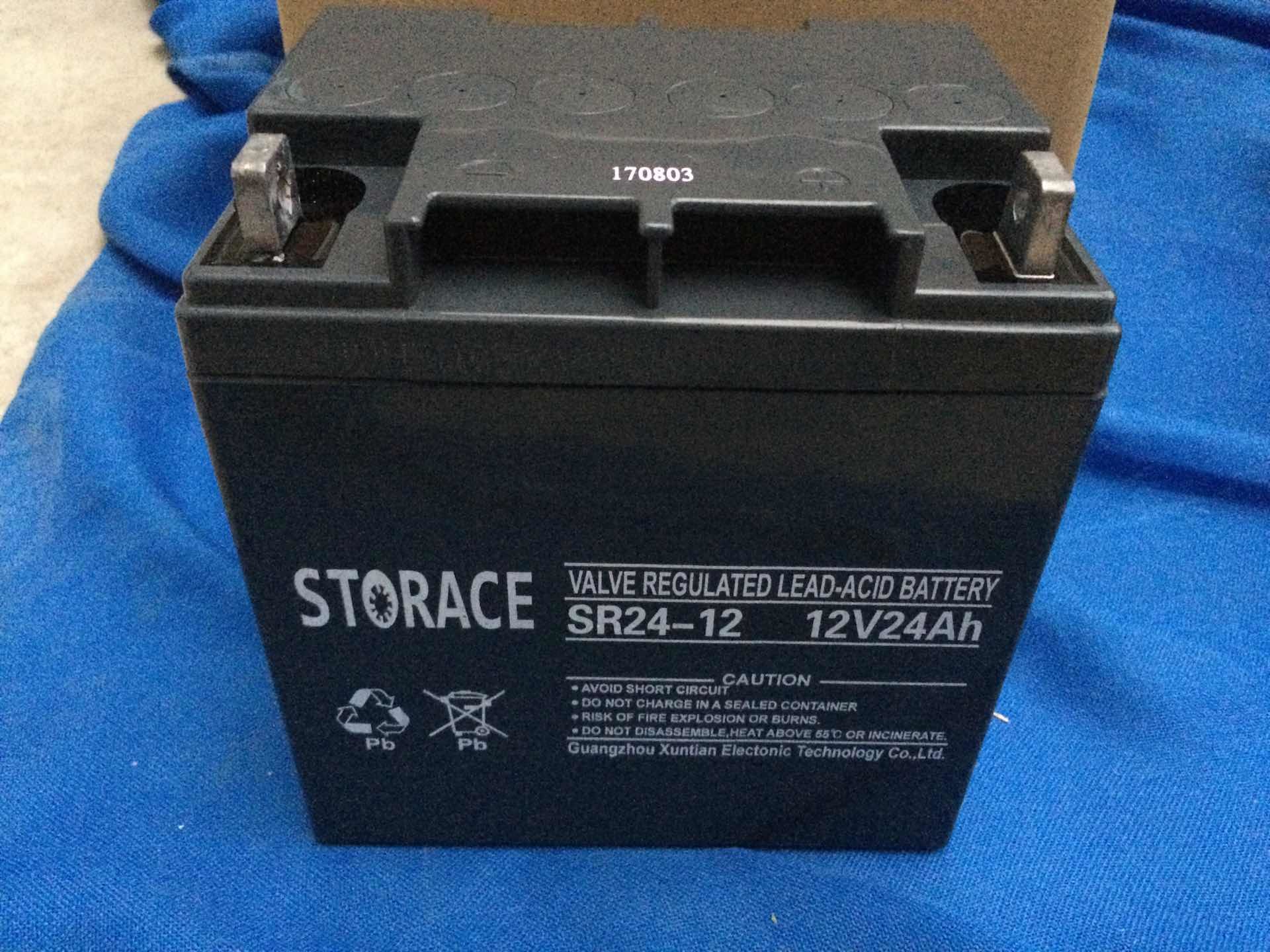 STORACE蓄电池厂家直销SR24-12/12V24AH价格蓄雷蓄电池销售中心