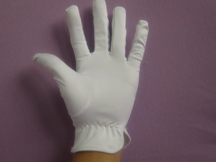 【厂家批量供应】  超细纤维白色无尘布手套示例图21