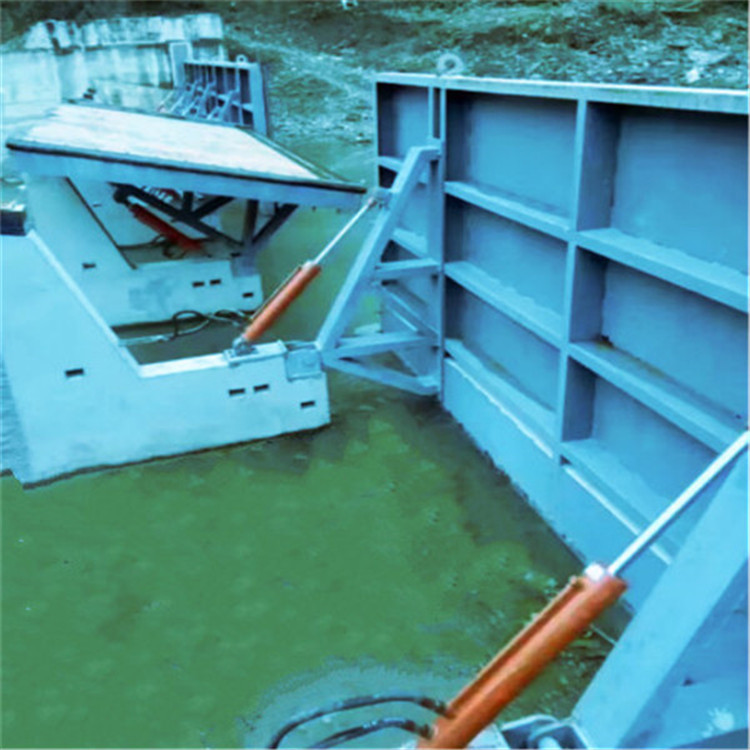 液压景观坝 水力自动翻板闸门 下卧式钢坝 生产厂家