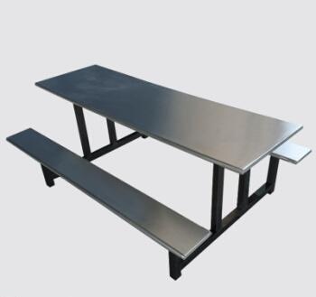 厨房设备厂整体工程承包商中空吹塑快餐桌椅 折叠式快餐桌椅 皮面快餐桌椅图片