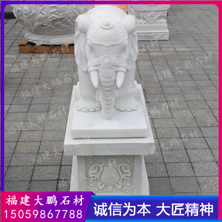 惠安崇武大象浮雕厂家 大象动物雕刻 寺庙六牙青石大象石雕 福建石雕大鹏石材出品
