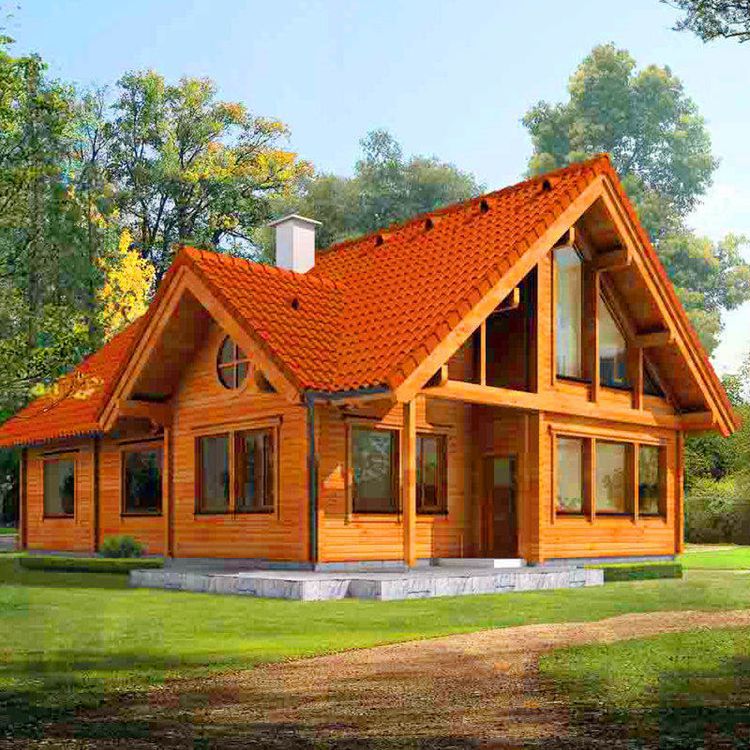 优质原生态木屋价格厂家户外防腐木屋别墅建造实木质组合木房子示例图7