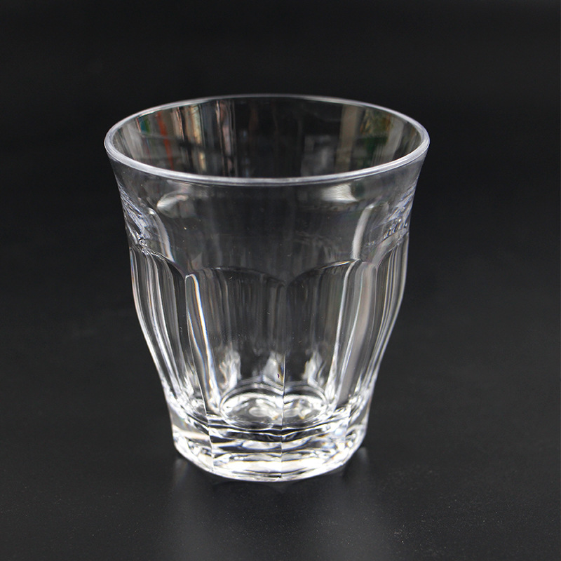 传统八角塑料杯多边棱角杯8ozPS透明塑料啤酒杯八角白酒杯示例图12