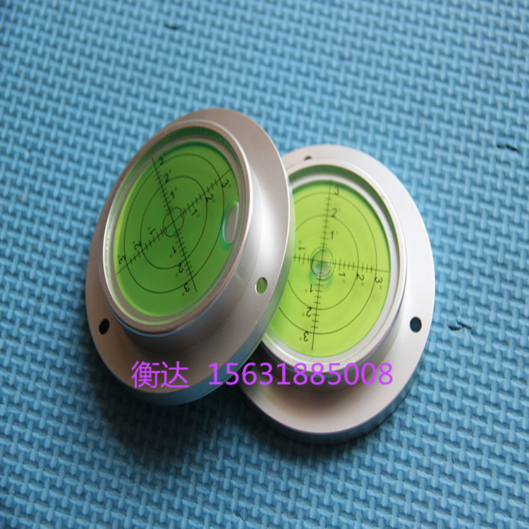厂家直销金属圆水平仪 高精度水准器 牛眼水准仪 带安装孔水准泡示例图3