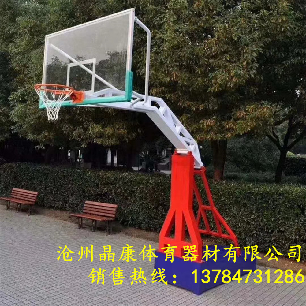 宁夏晶康牌YDQC-10000-11100固定式篮球架比赛标准