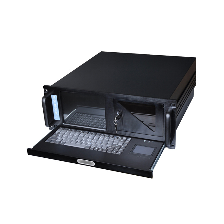 4U上架一体化工作站带8寸工业屏键盘工控机IPC-640S工控源头厂家