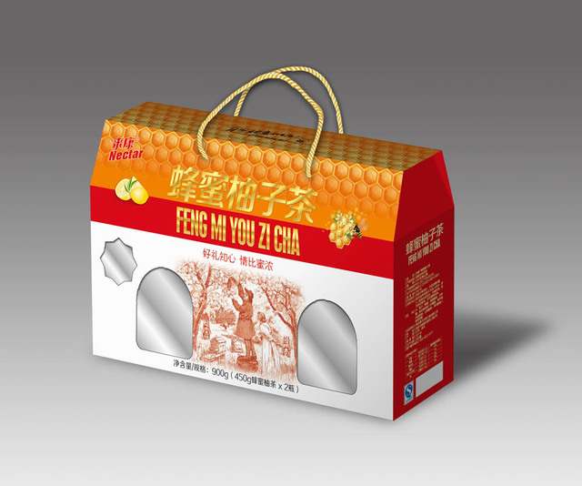 蜂蜜柚子茶包装盒 养生保健包装盒 厂家专业生产包装盒图片
