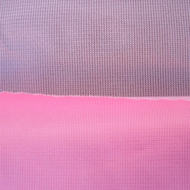 骑行服复合面料网纱复合防水透气膜 白网纱贴合粉红防水膜图片
