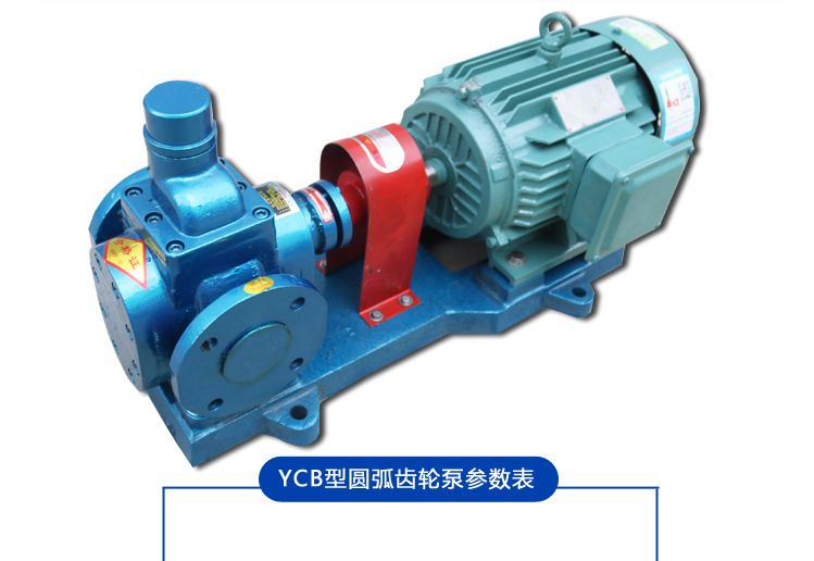 厂家销售YCB系列圆弧泵整机 铸铁YCB40/0.6机油润滑油输送泵 批发示例图11