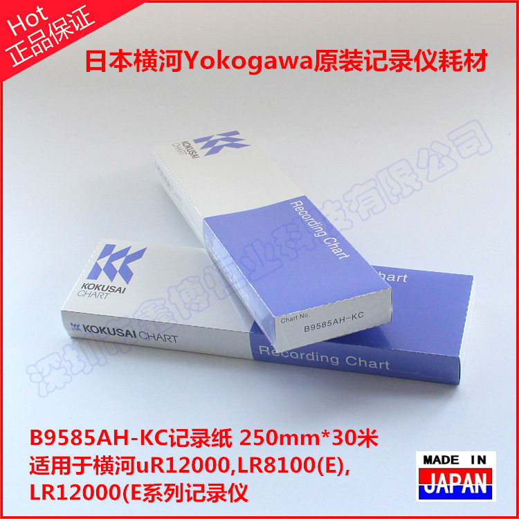 B9585AH-KC记录纸 日本原装进口 横河yokogawa B9585AH记录纸示例图4