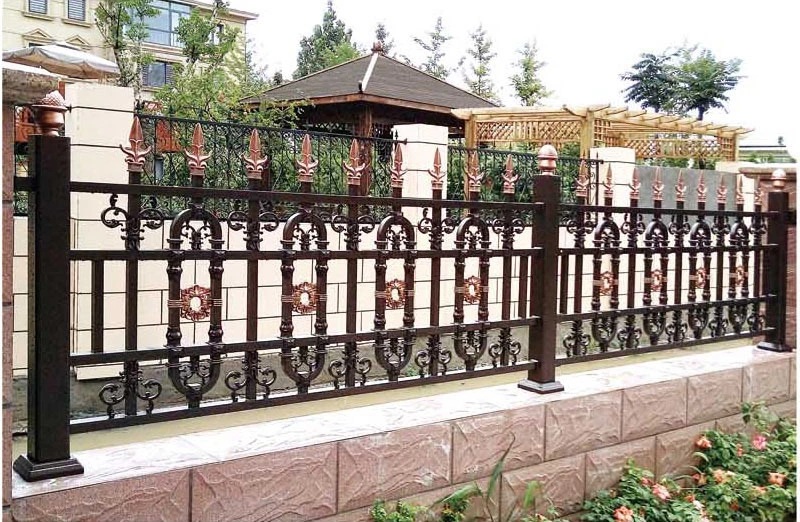 铝艺护栏庭院围墙栏杆小区铝合金安全防护栏铝艺别墅围栏可定制示例图13