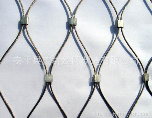 不锈钢丝绳网 不锈钢丝绳防鸟网 不锈钢防护网 钢丝绳编织网厂家示例图6