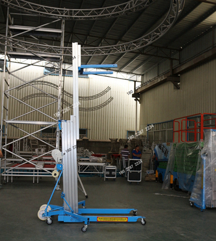 3m/6米手摇升降机 7m/8米展览会用物料升降台WLG移动式物料升降机示例图8