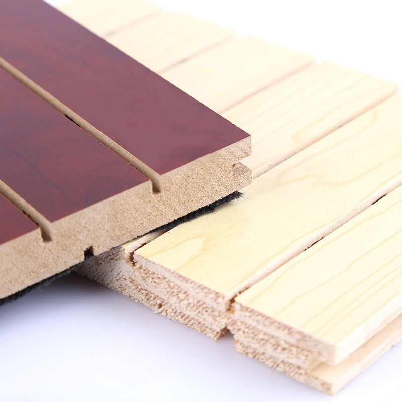 厂家直销实木木质吸音板 环保EO级 KTV影院会议室吸音板装饰材料示例图5
