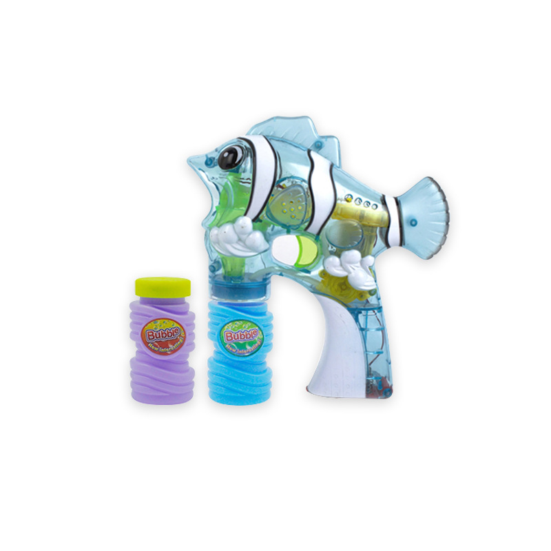 儿童带灯光泡泡电动泡泡机玩具吹泡泡神器地摊路边户外玩具示例图5
