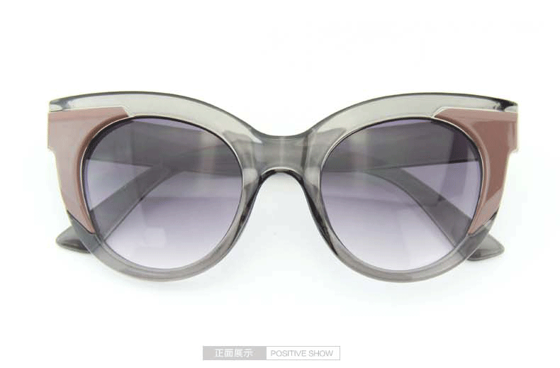 明星同款2015新款修脸女士太阳镜 超大框横条太阳眼镜 墨镜 5591示例图17