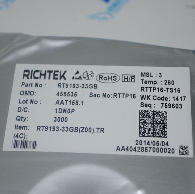 RT9193-33PB线性稳压器SOT23-5出售原装芯片DE深圳现货