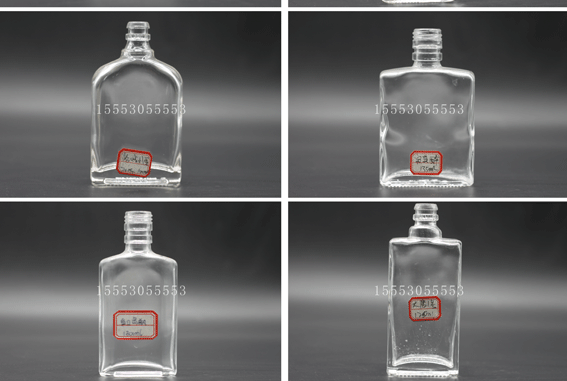 晶白料优质 2两小酒瓶 100ml玻璃瓶 江小白酒瓶 125ml高档l小酒瓶示例图11