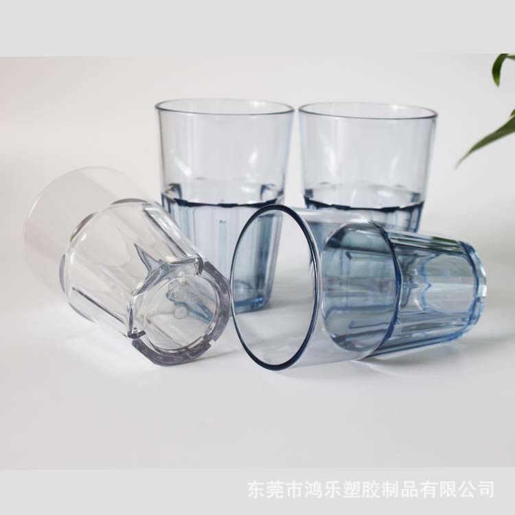创意AS八角塑料酒杯400ml透明多边菱角杯塑料烈酒杯塑料水杯示例图5