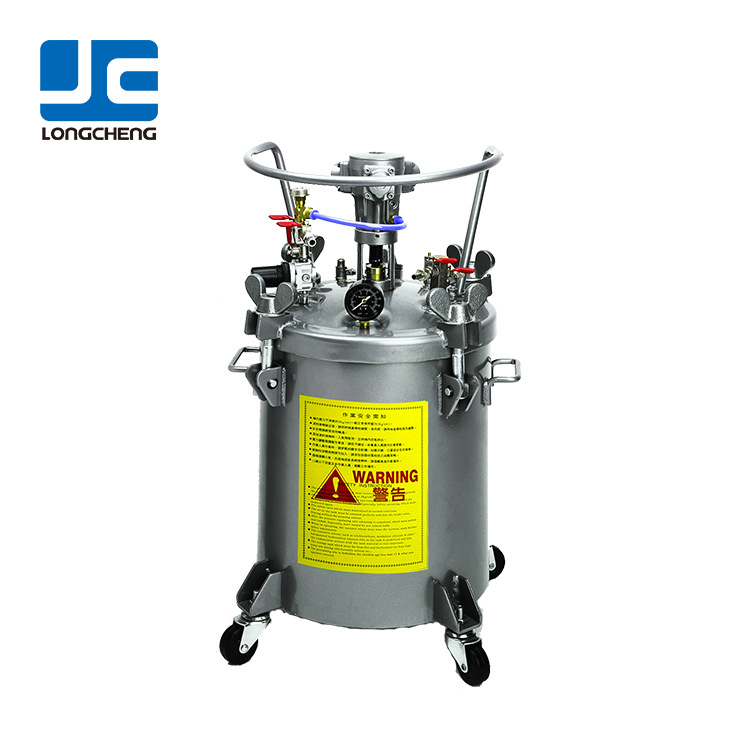 龙呈不锈钢压力桶10~80L喷涂输送水性涂料脱膜剂 气动搅拌压力桶