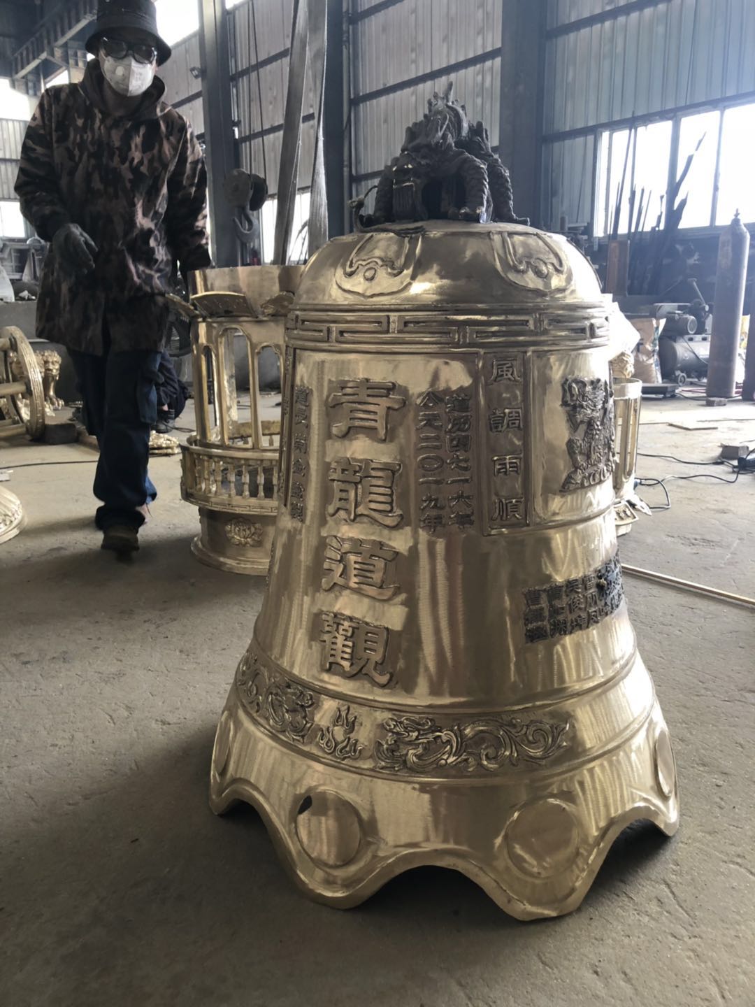 铜钟，温州慈宏法器专业生产定制喇叭形铜钟，钟楼铜钟，祈福大钟