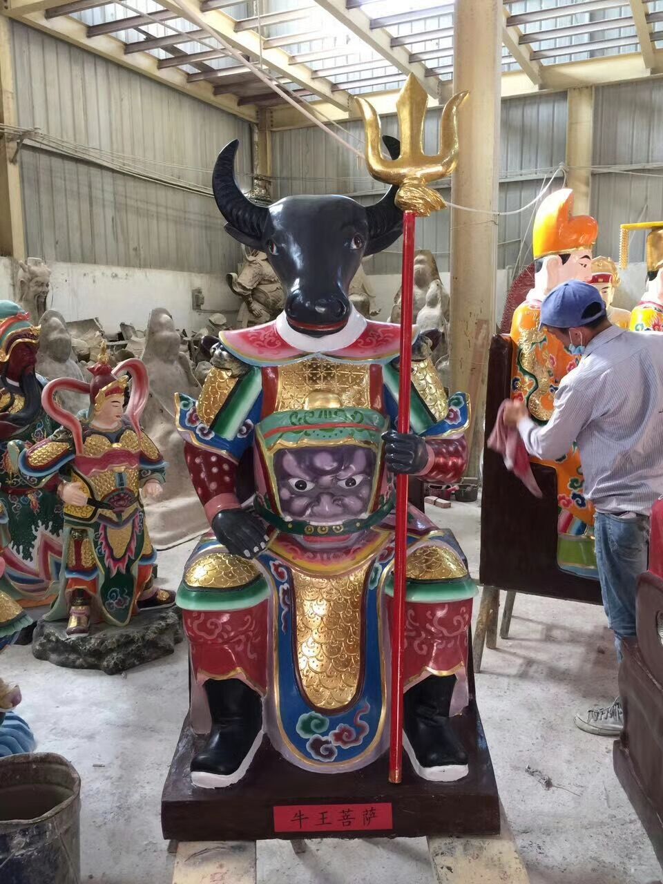 神像 温州慈宏法器供应站像四面娲神像 露天大型铜神像 玻璃钢十二神将神像