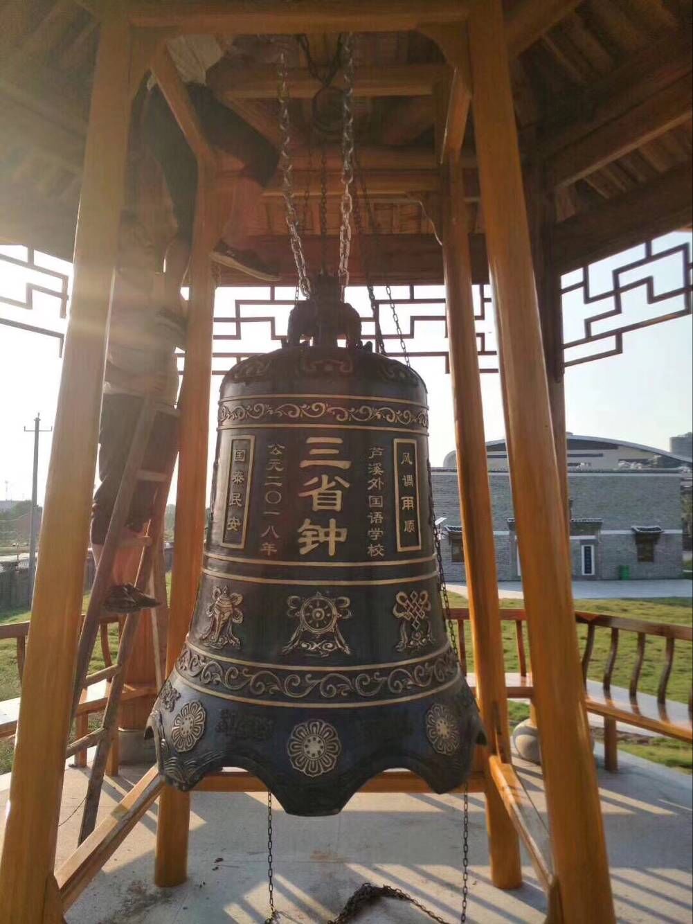 铜钟 温州慈宏法器专业生产定制喇叭形铜钟 教堂铜钟 平安大钟