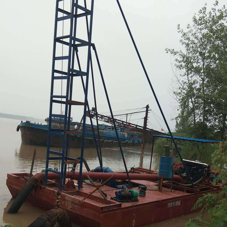 钻探式抽沙设备 鑫浩 大型液压绞吸式挖泥船 厂家价格 液压淘金船抽砂船