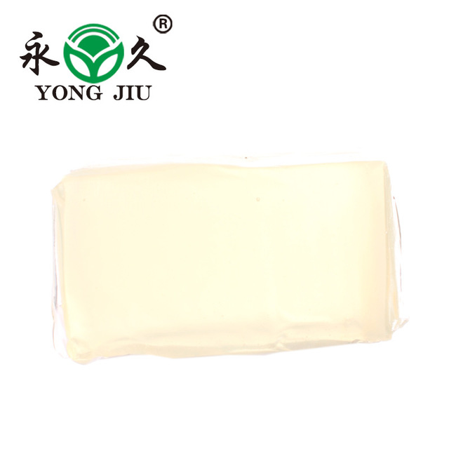 厂家直销用作快递袋封口，也可用于背胶袋，纸制品盒薄膜热熔胶块白色透明图片