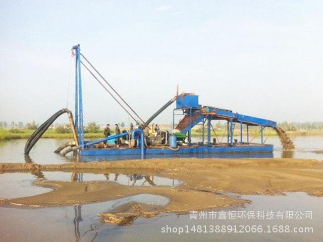 青州挖沙船 小型河道抽沙船 抽沙选铁船 挖沙选铁船 铁沙船示例图6