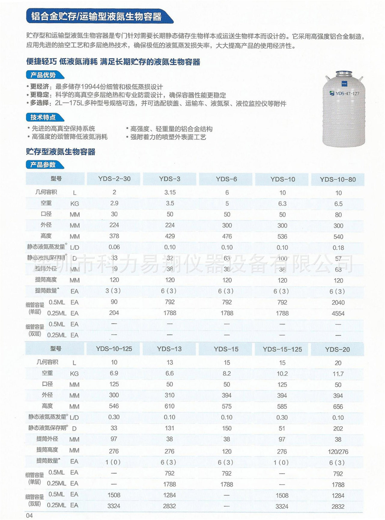 铝合金运输型液氮罐  海尔液氮罐YDS-35B  液氮生物容器示例图2
