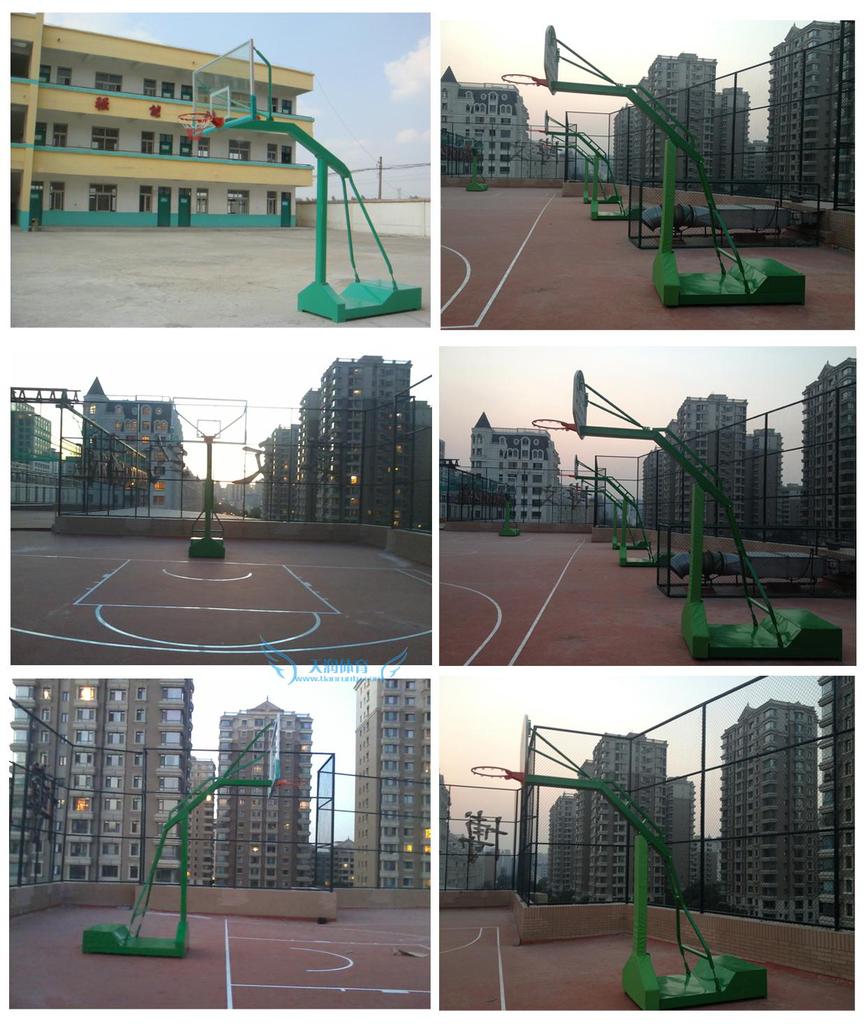 北京篮球架厂价直销 成人儿童升降式篮球架 钢化玻璃篮球架批发示例图22