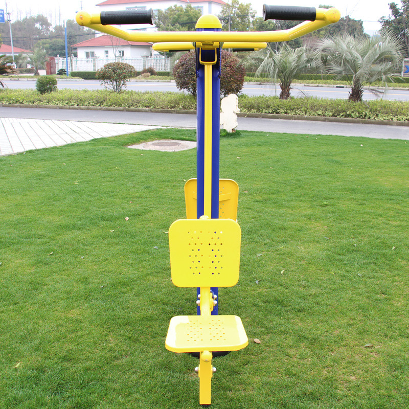 室外健身器材单人双人坐拉训练器公园小区健身路径户外健身坐推器示例图4
