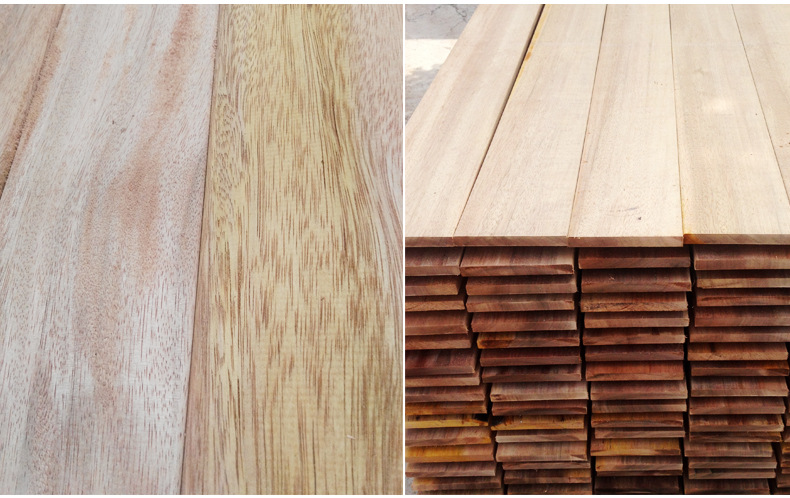 进口榄仁木定制木板材 供应户外景观木板材 防腐榄仁木地板料示例图12