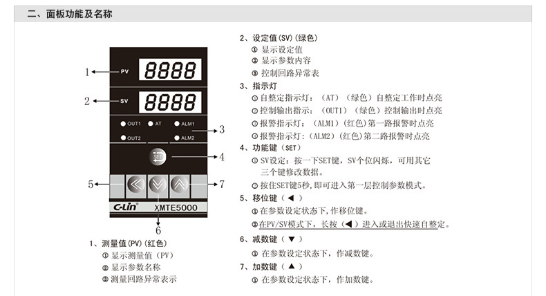 欣灵 XMTE-5000 系列智能温度控制仪示例图16