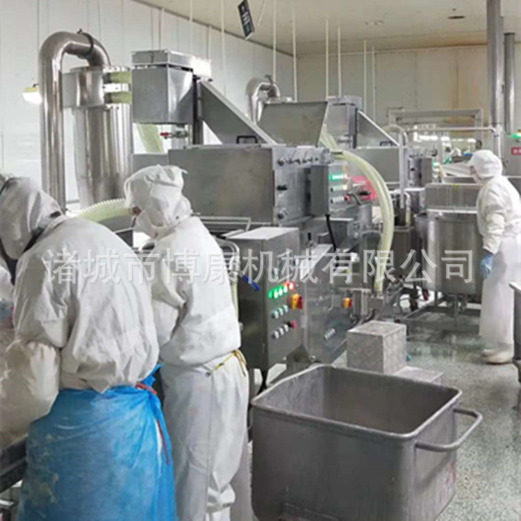 青岛深海鳕鱼块预上粉机 博康机械专业食品机械供应 鱼片粘粉机示例图4