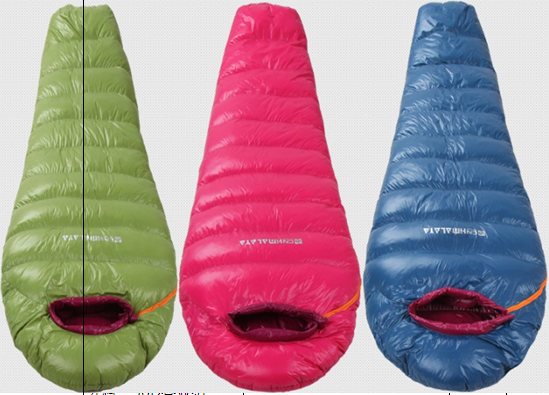 睡袋图片  露营羽绒睡袋  成人户外加厚保暖睡袋  鸭绒野外野营睡袋  喜马拉雅睡袋批发 零售