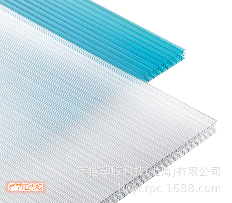 上海地区二层中空阳光板厂家透明10mm耐力板锁扣板车棚雨棚配件示例图87