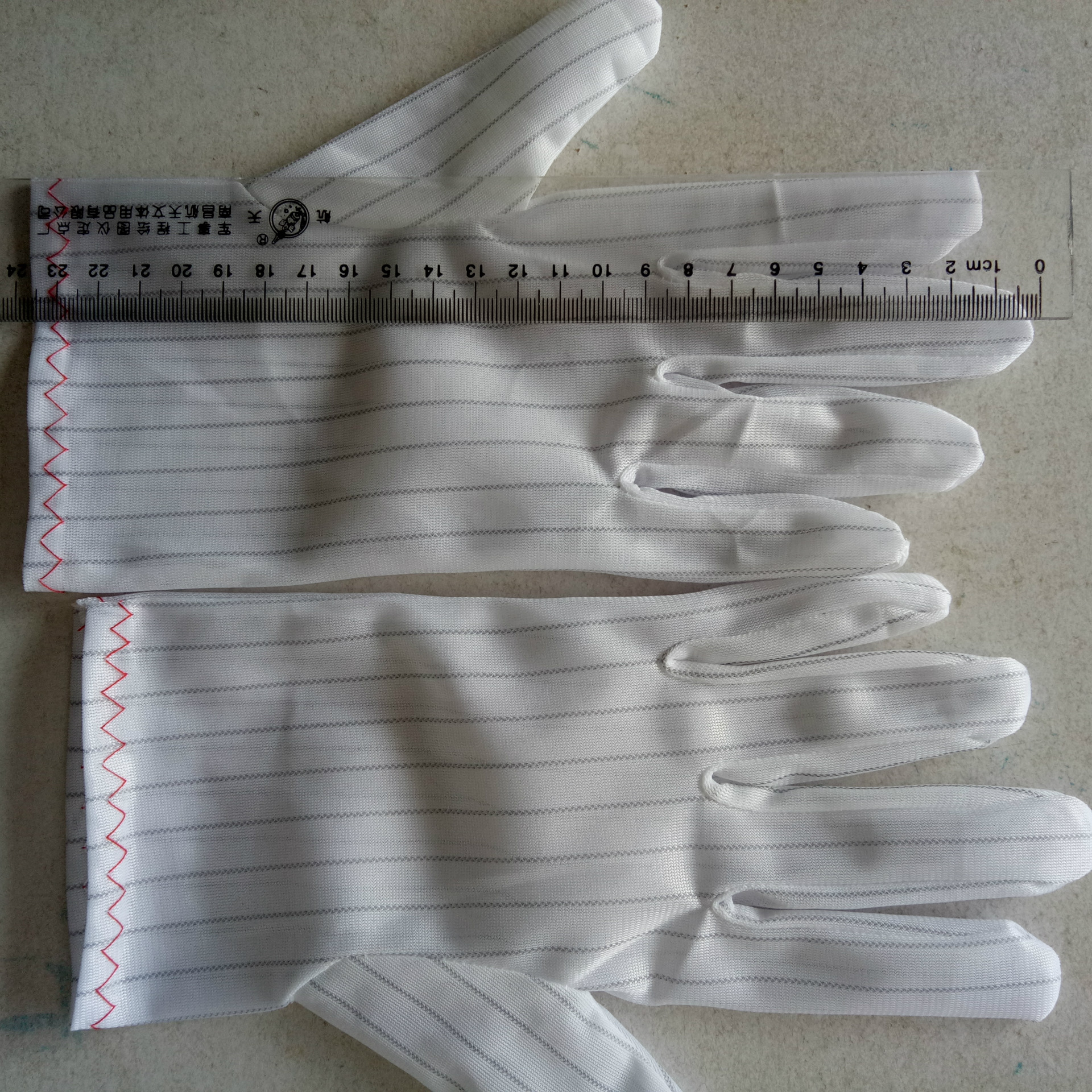 防静电双面条纹手套（长度22公分）示例图32