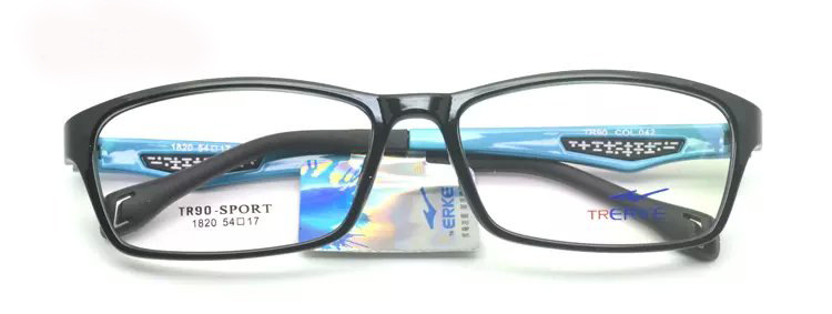 批发鸿星尔克品牌眼镜框学生全框架时尚超轻tr90眼镜架配近视眼镜示例图11